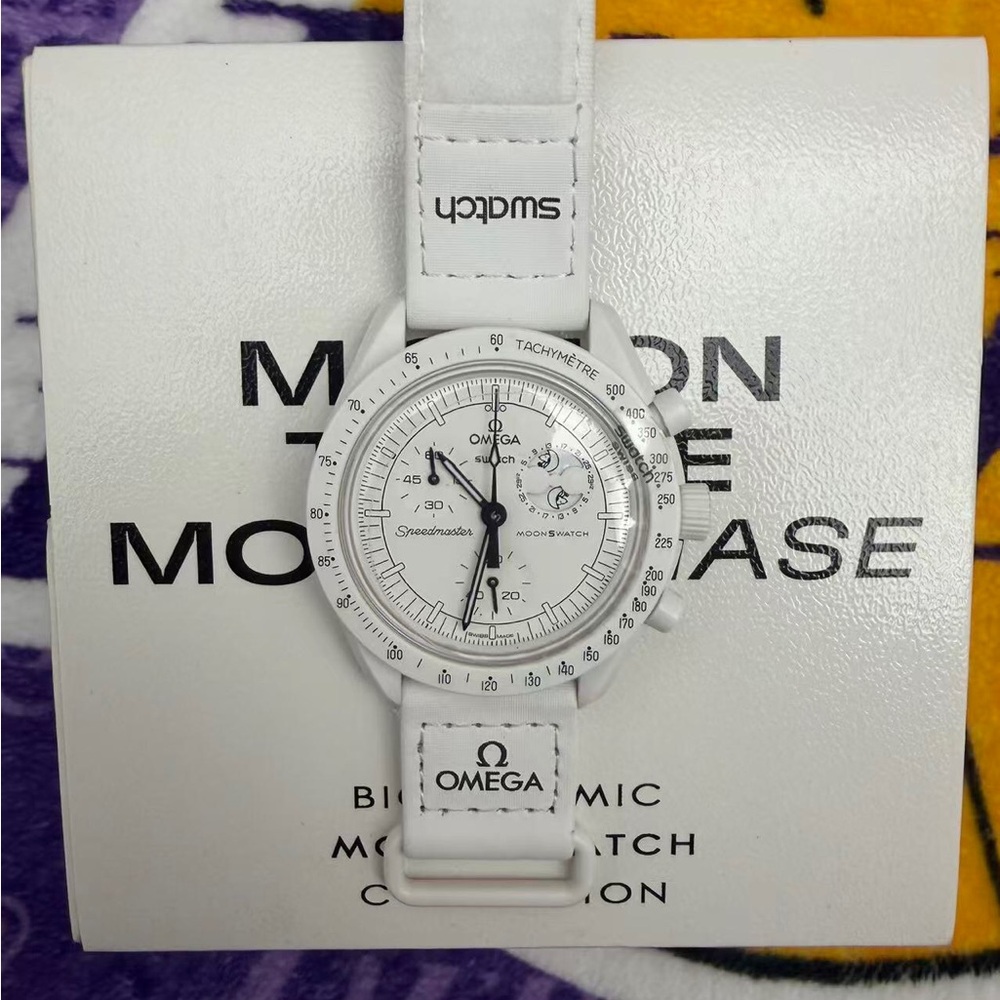 🍡Omega X Swatch Mission To The Moonphase - Full Moon Watch